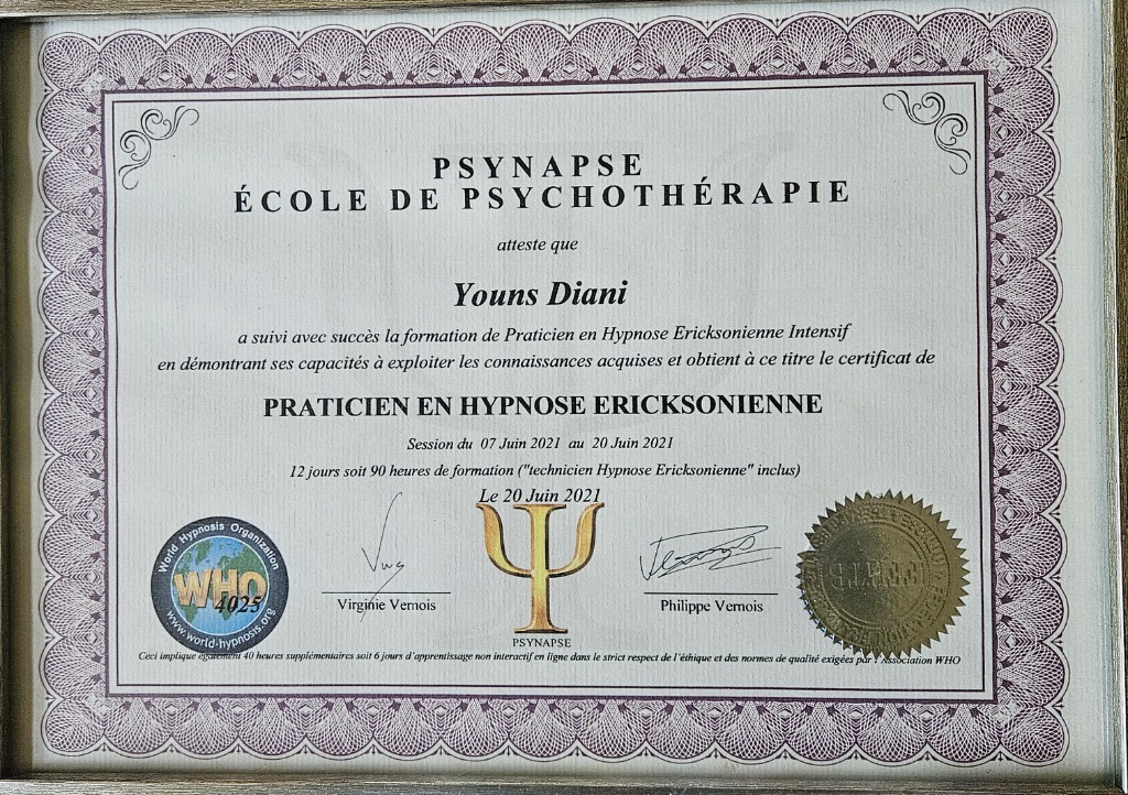 photo diplome Youns DIANI