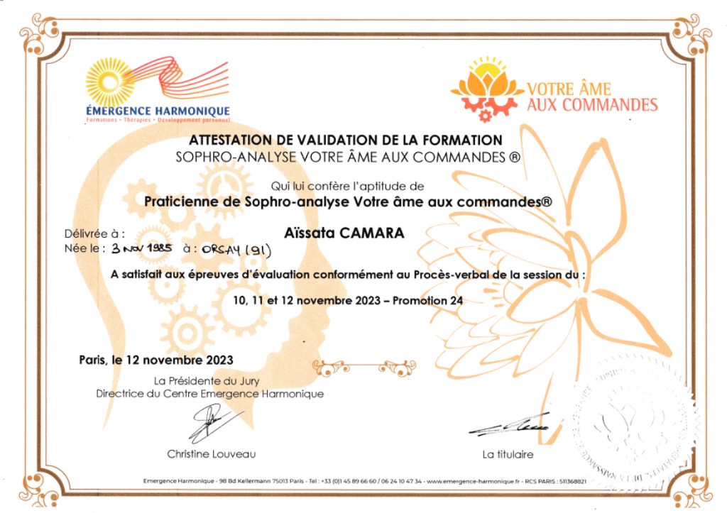 photo diplome Aissata Rodrigues 