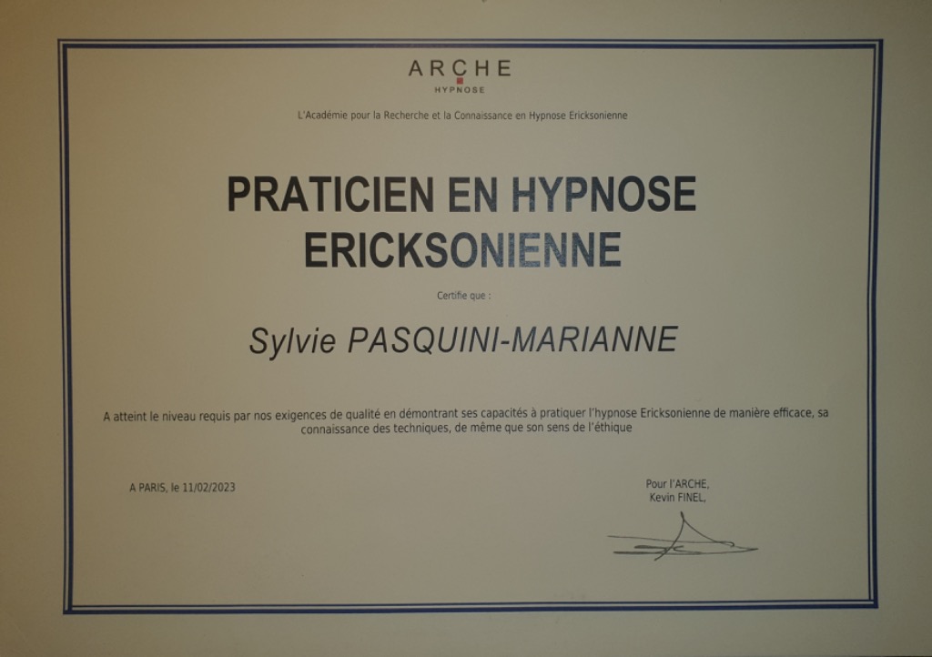 photo diplome Sylvie Marianne
