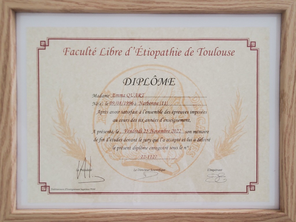 photo diplome Emma Quart