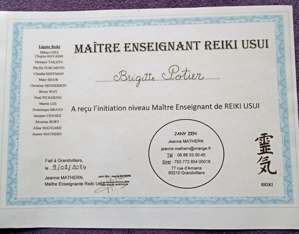 photo diplome Brigitte Potier