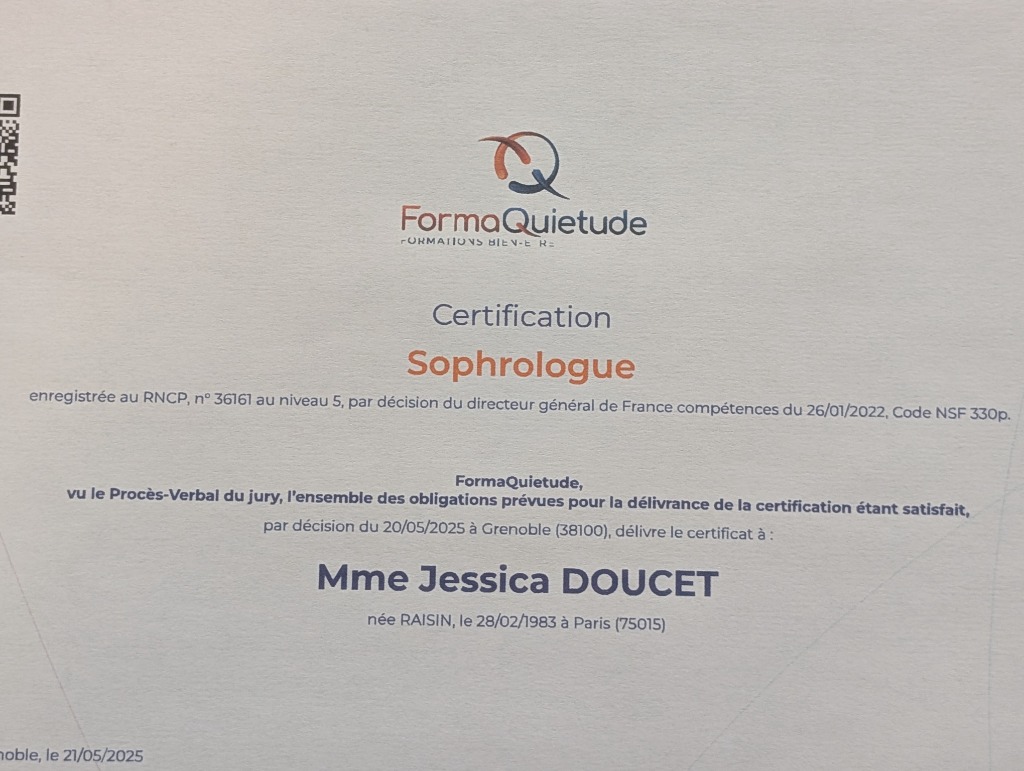 photo diplome Jessica Doucet