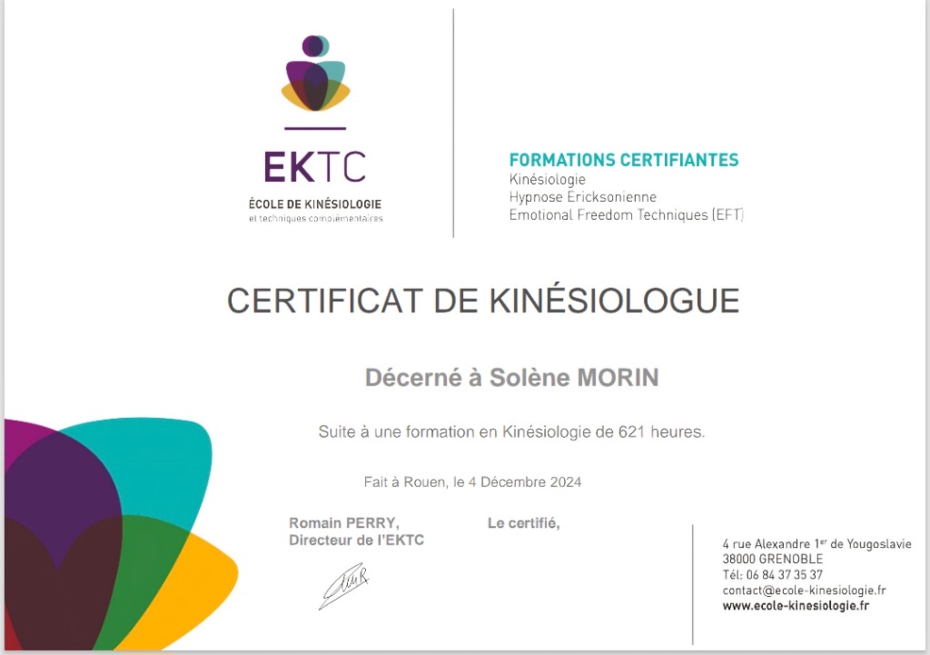 photo diplome Solène Morin