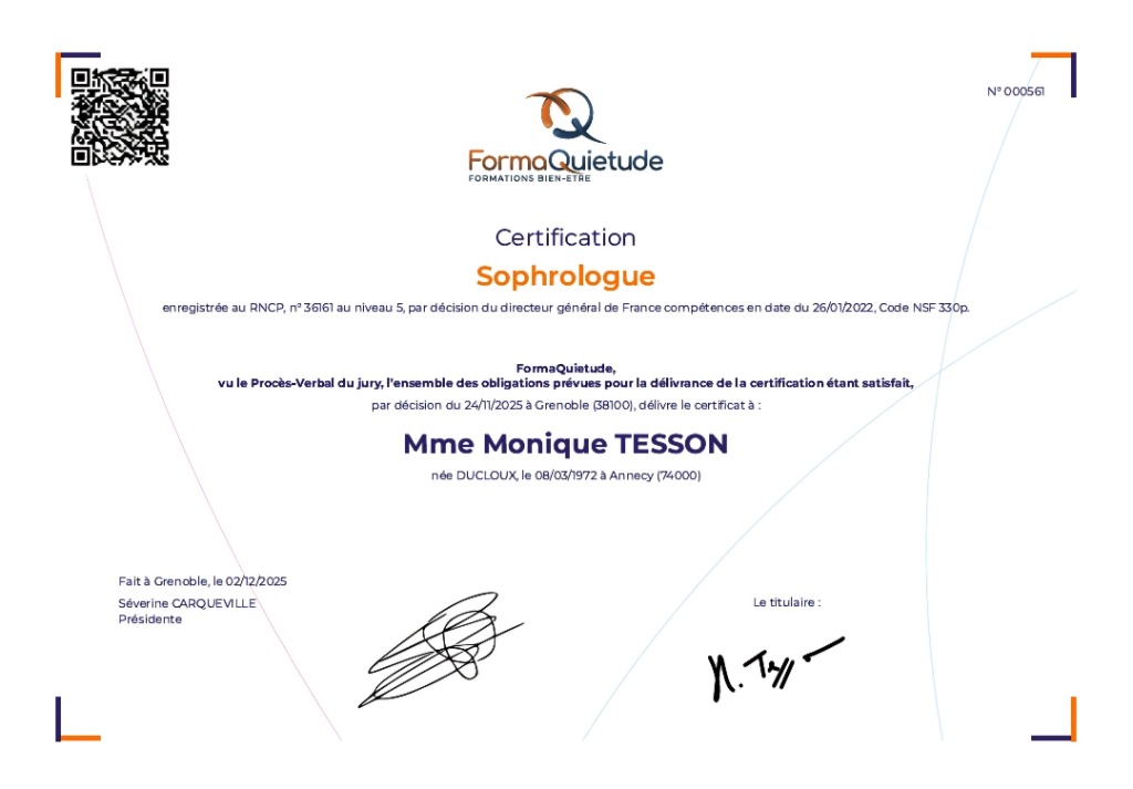 photo diplome Monique Tesson (EI)