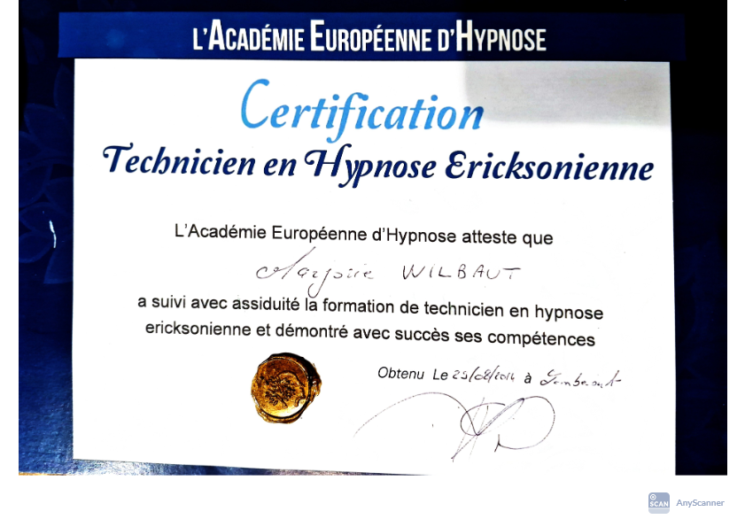 photo diplome Marjorie Wilbaut