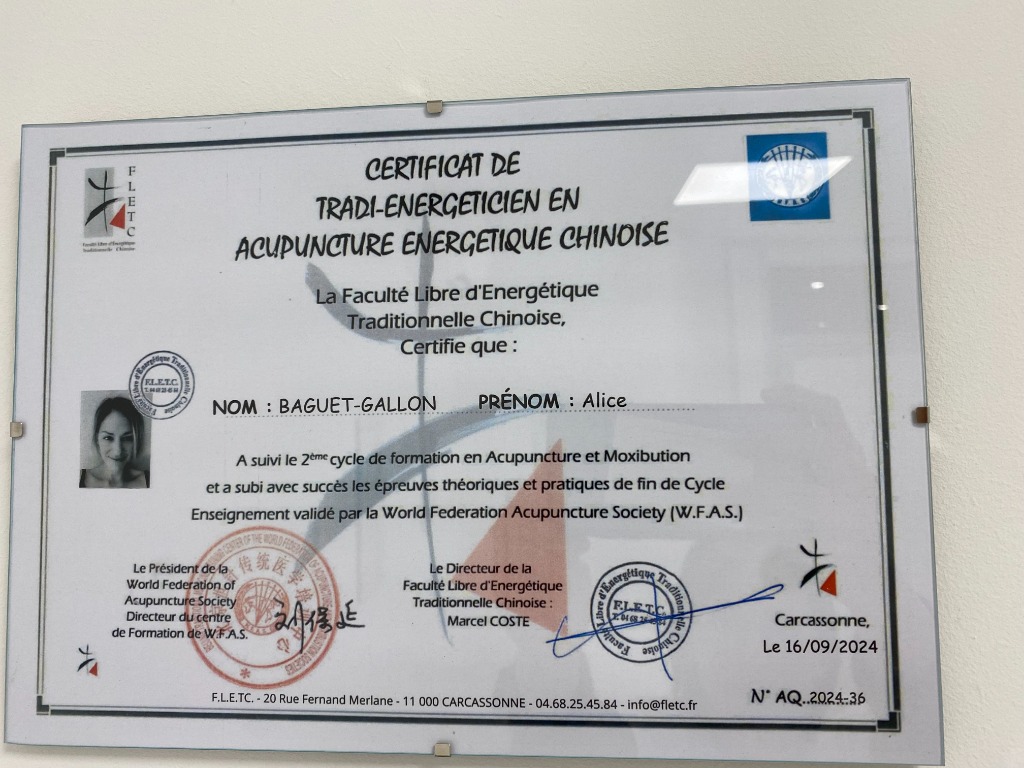 photo diplome Baguet Gallon Alice 