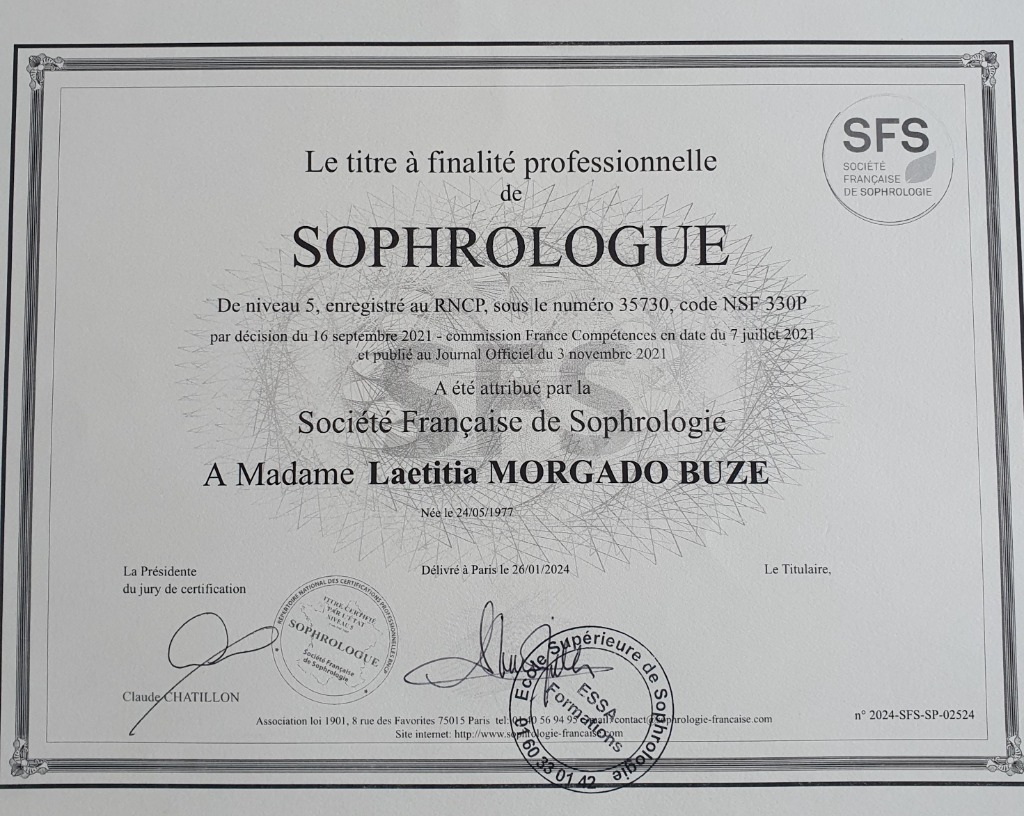photo diplome Laëtitia MORGADO