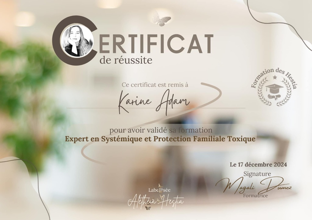 photo diplome Nymphe&Sens