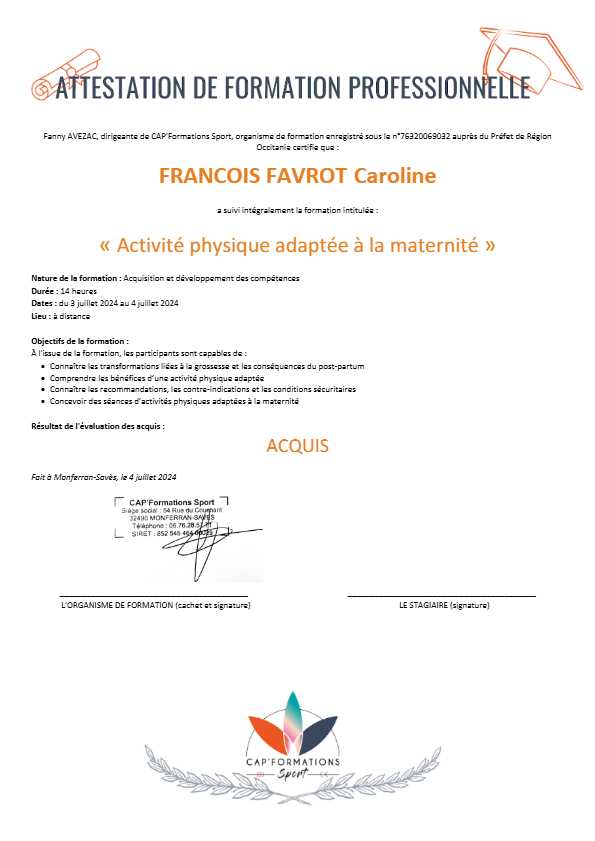 photo diplome C Bien-être
