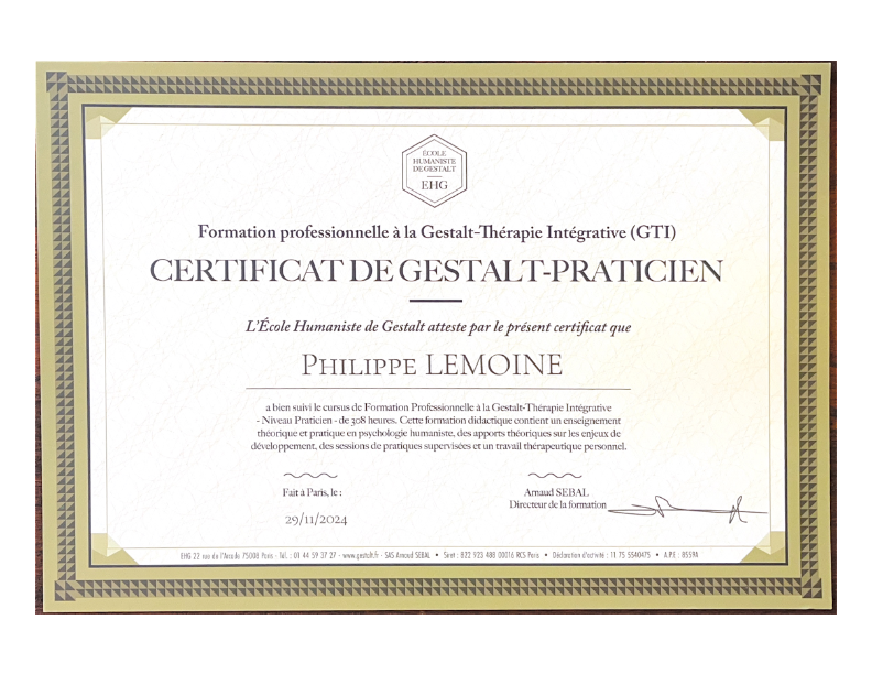 photo diplome Philippe Lemoine