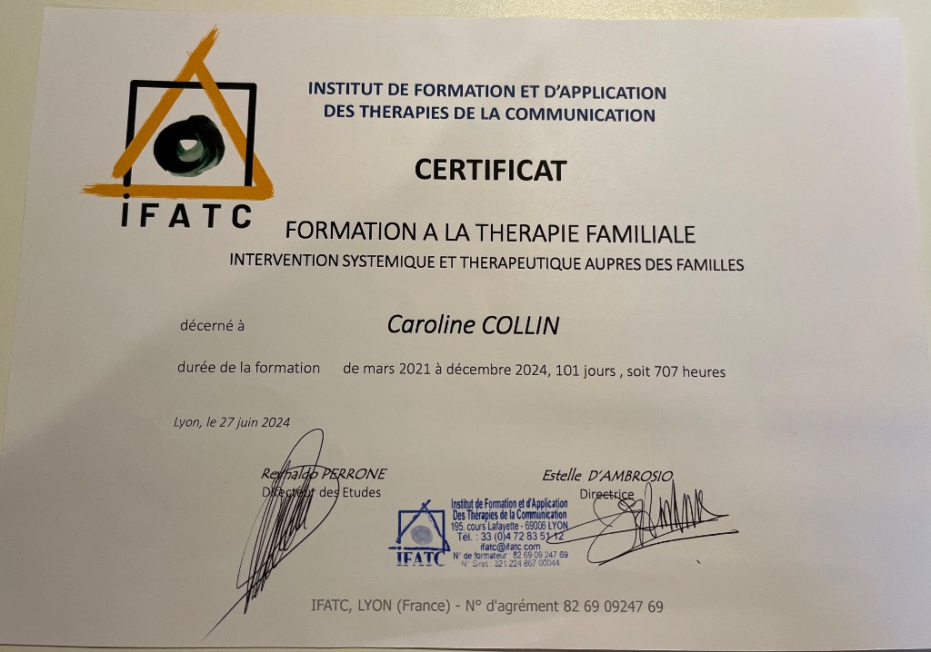 photo diplome Caroline Collin 