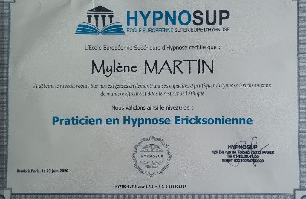 photo diplome Mylène Martin
