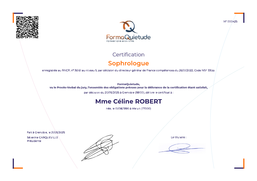 photo diplome Céline ROBERT