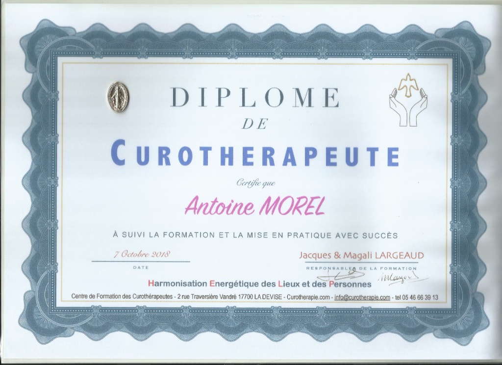photo diplome Antoine Morel