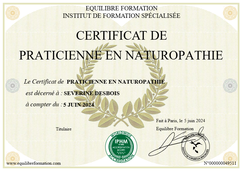 photo diplome Natur’eau bulle