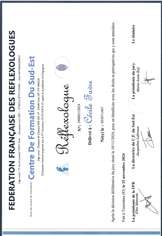photo diplome Cecile FAVRE EI