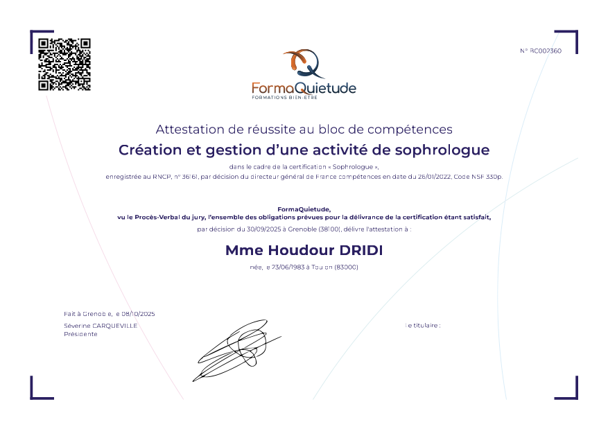 photo diplome Dridi houdour