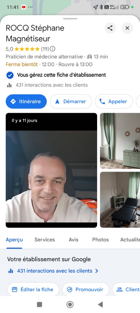 photo portrait Stéphane ROCQ magnétiseur/guérisseur 