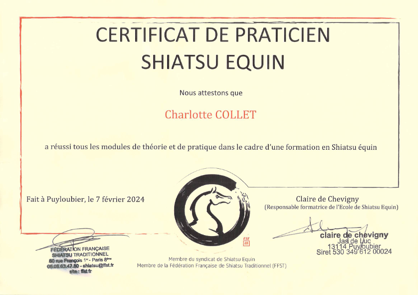 photo diplome Charlotte COLLET