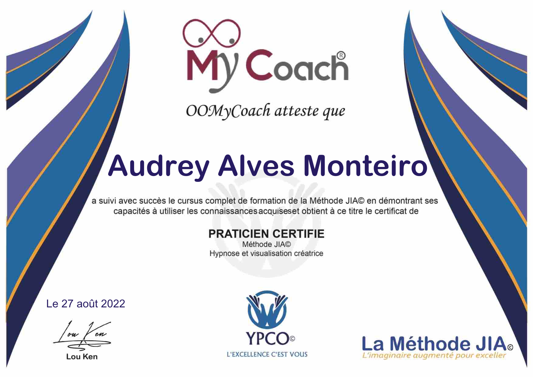 photo diplome Audrey Alves Monteiro