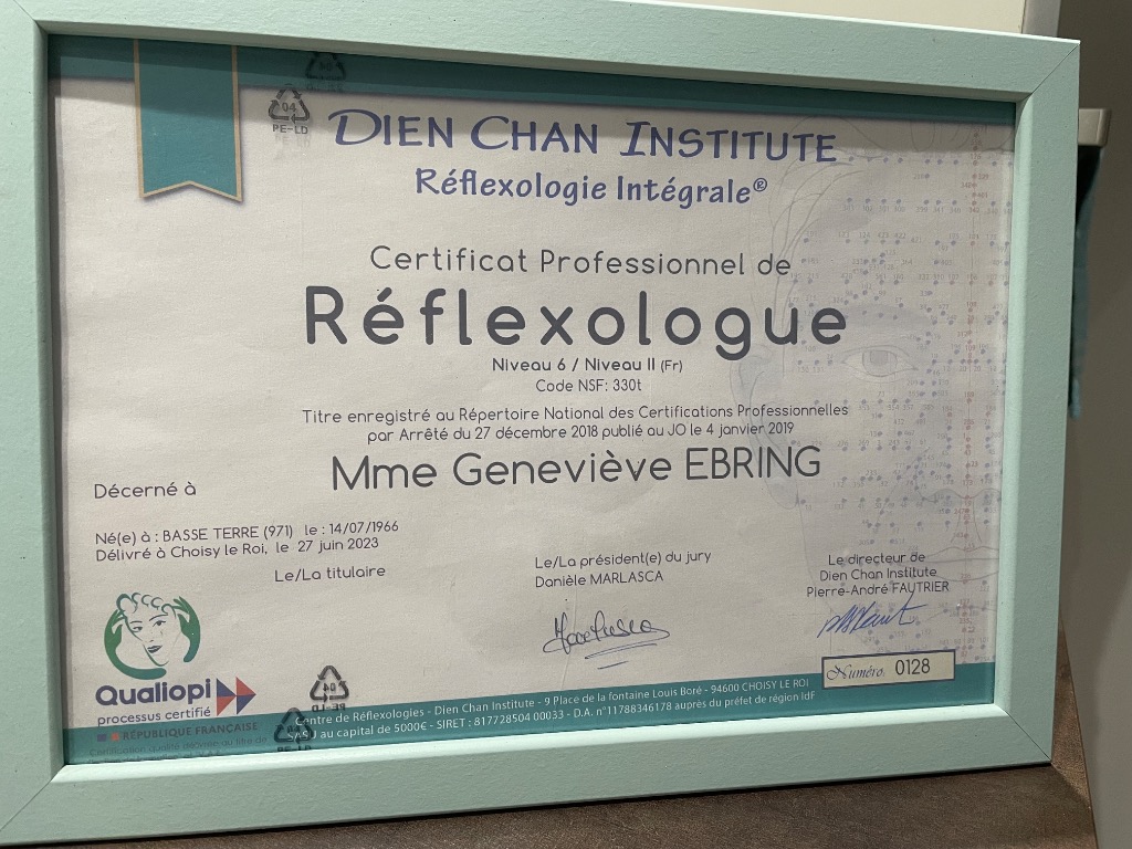 photo diplome Geneviève Ebring