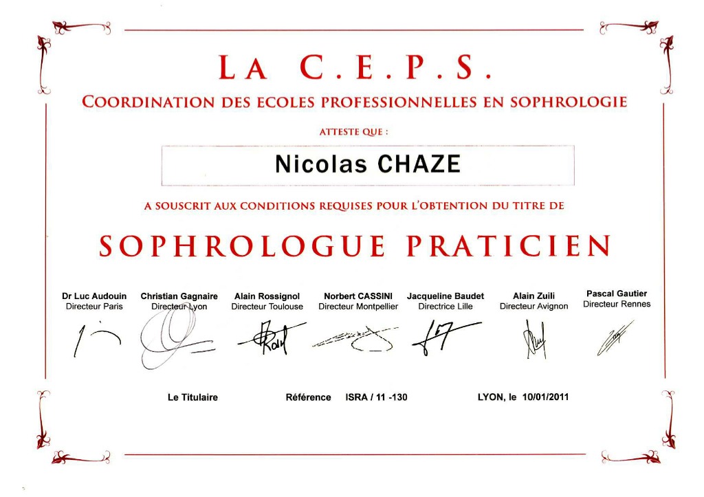 photo diplome Chaze Chaze