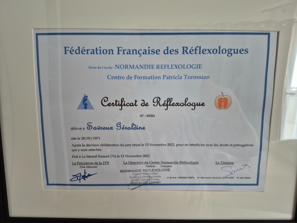 photo diplome Géraldine Savreux