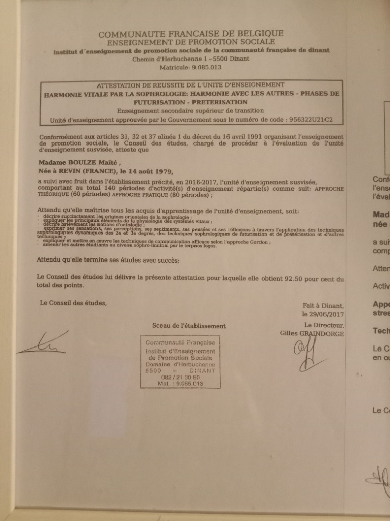 photo diplome Maité Genaux