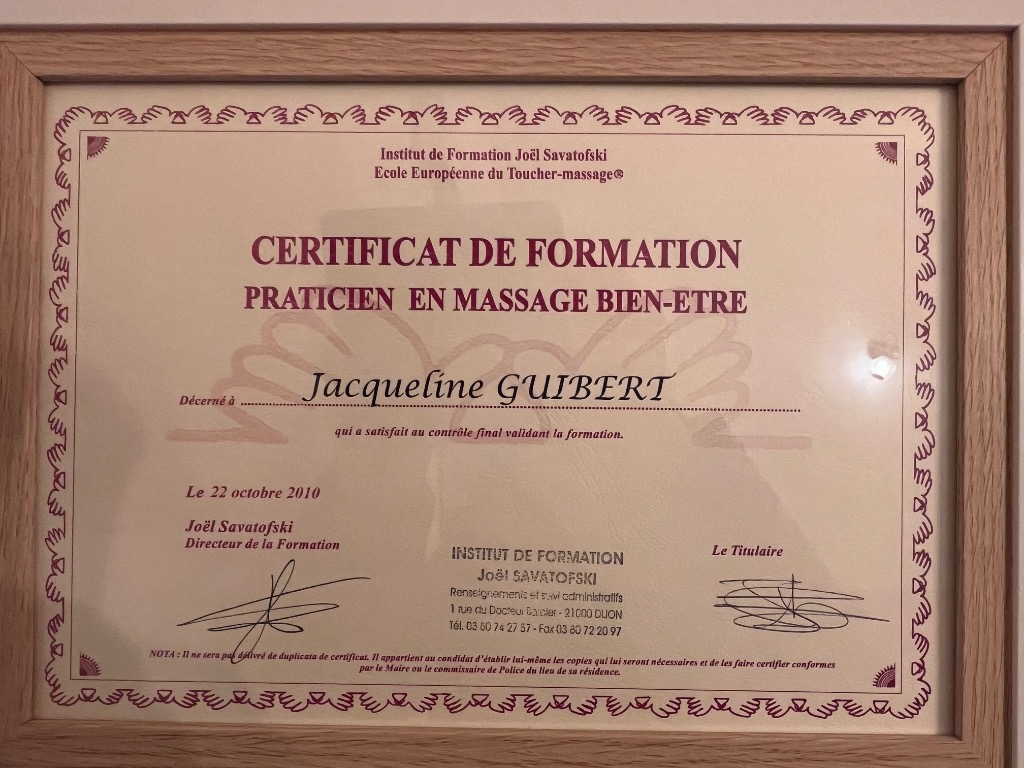 photo diplome Equilibre Energie