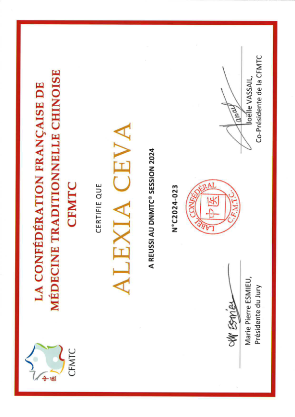 photo diplome Alexia Ceva