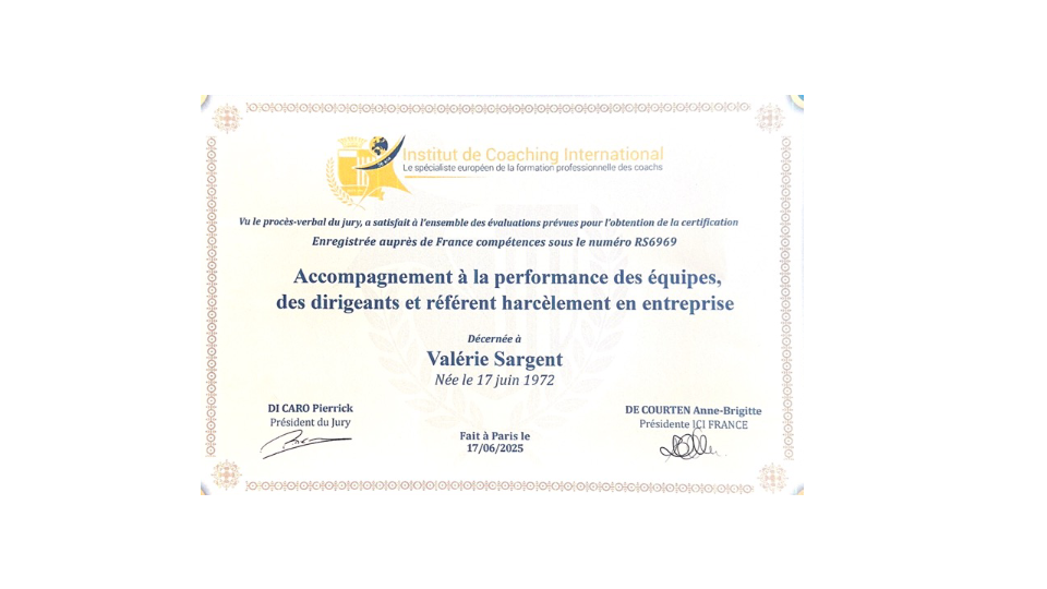 photo diplome COACHING INSIGHT