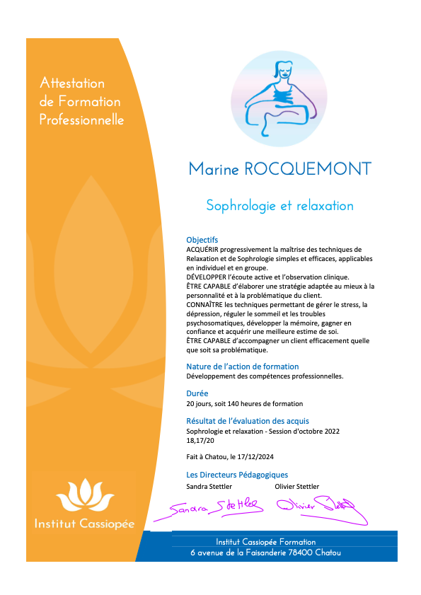 photo diplome Marine Rocquemont