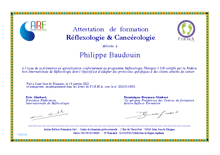 photo diplome Philippe baudouin