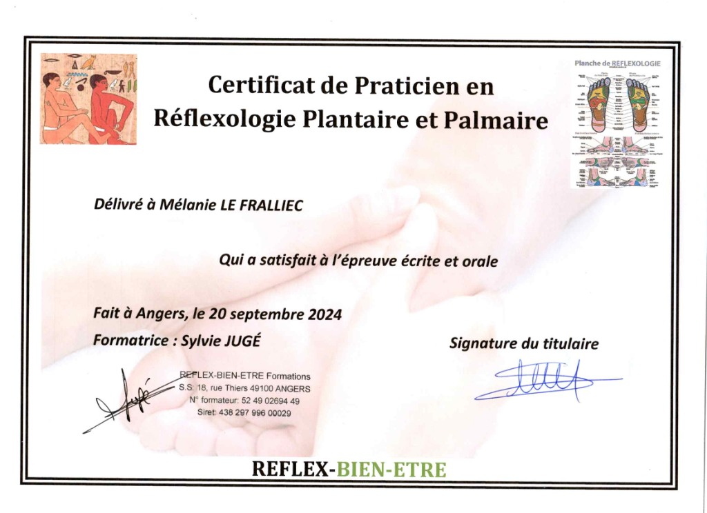 photo diplome Mélanie LE FRALLIEC