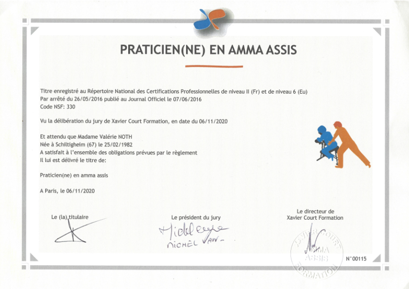 photo diplome EI Valérie NOTH