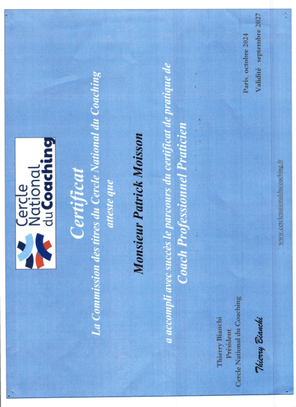 photo diplome Patrick Moisson