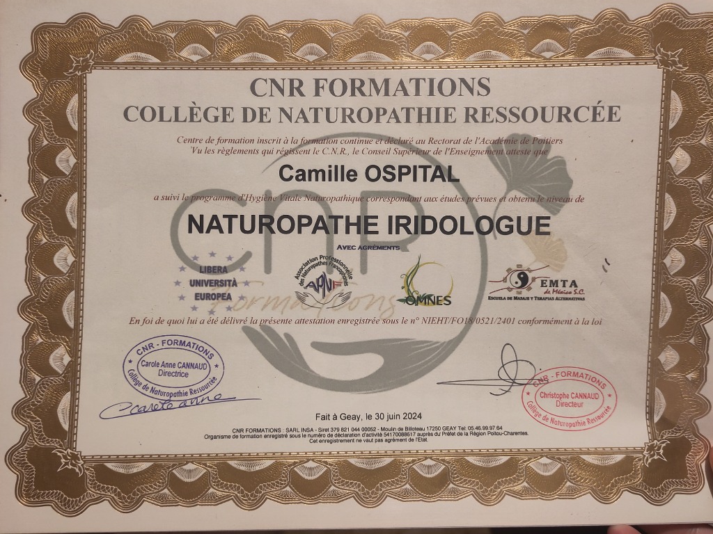 photo diplome Camille Ospital
