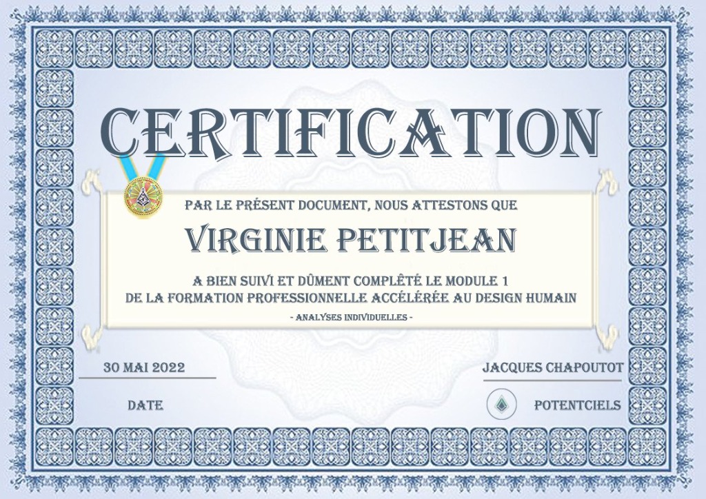 photo diplome Virginie Petitjean