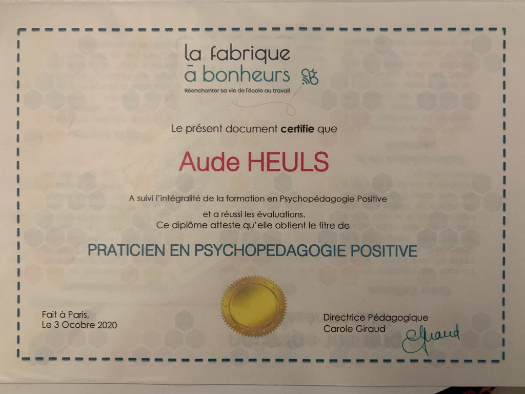 photo diplome Aude Heuls
