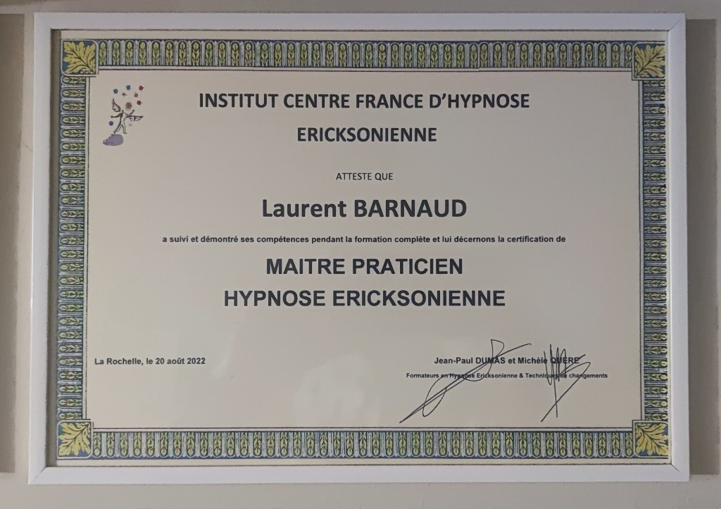 photo diplome Laurent Barnaud