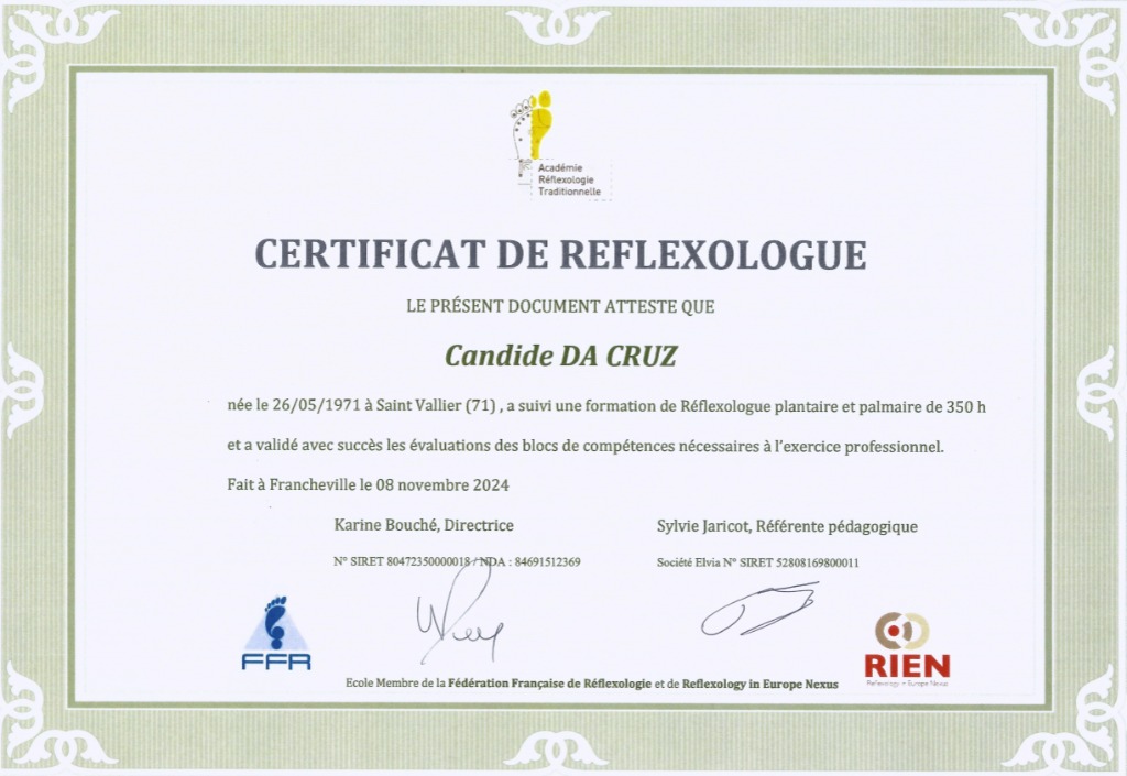 photo diplome Candide Da Cruz 