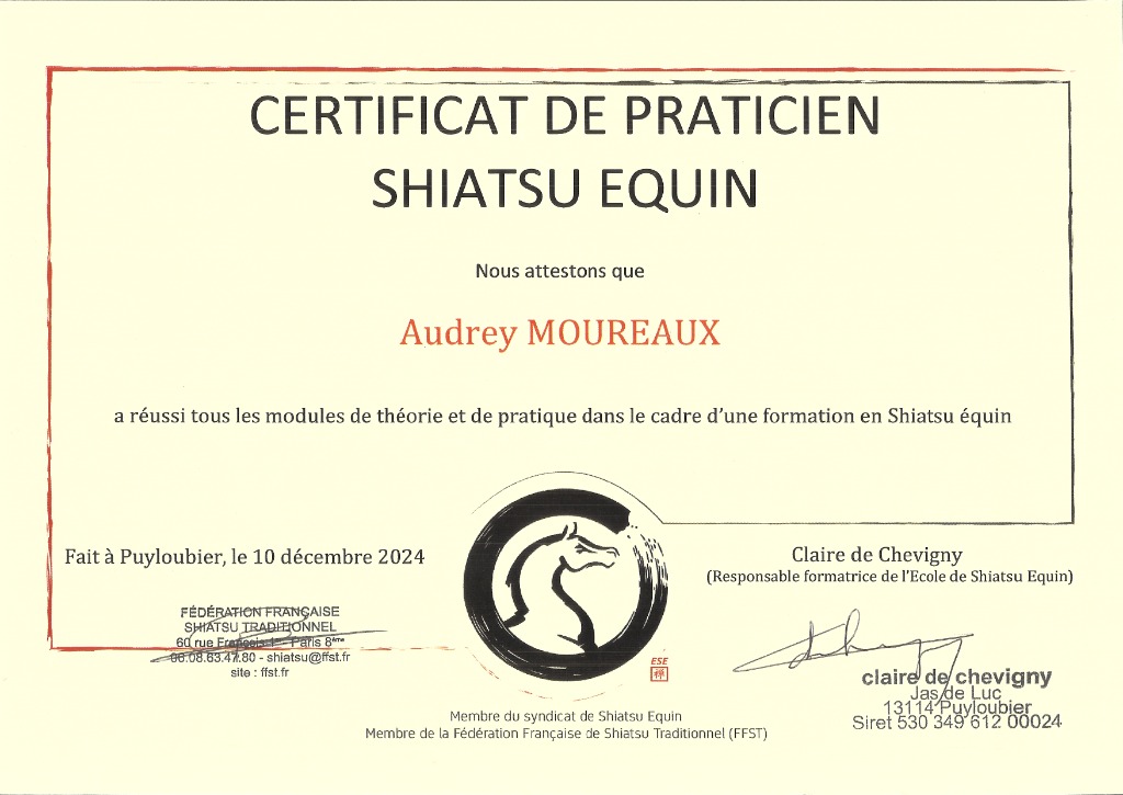 photo diplome Audrey Moureaux
