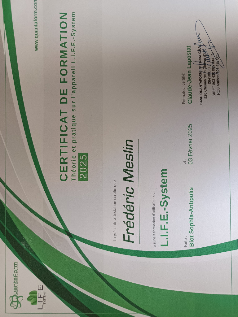 photo diplome Frédéric Meslin