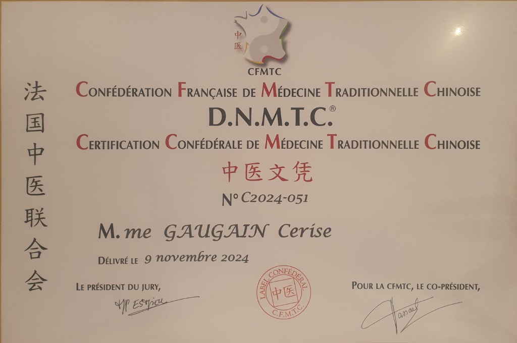 photo diplome Cerise Gaugain 