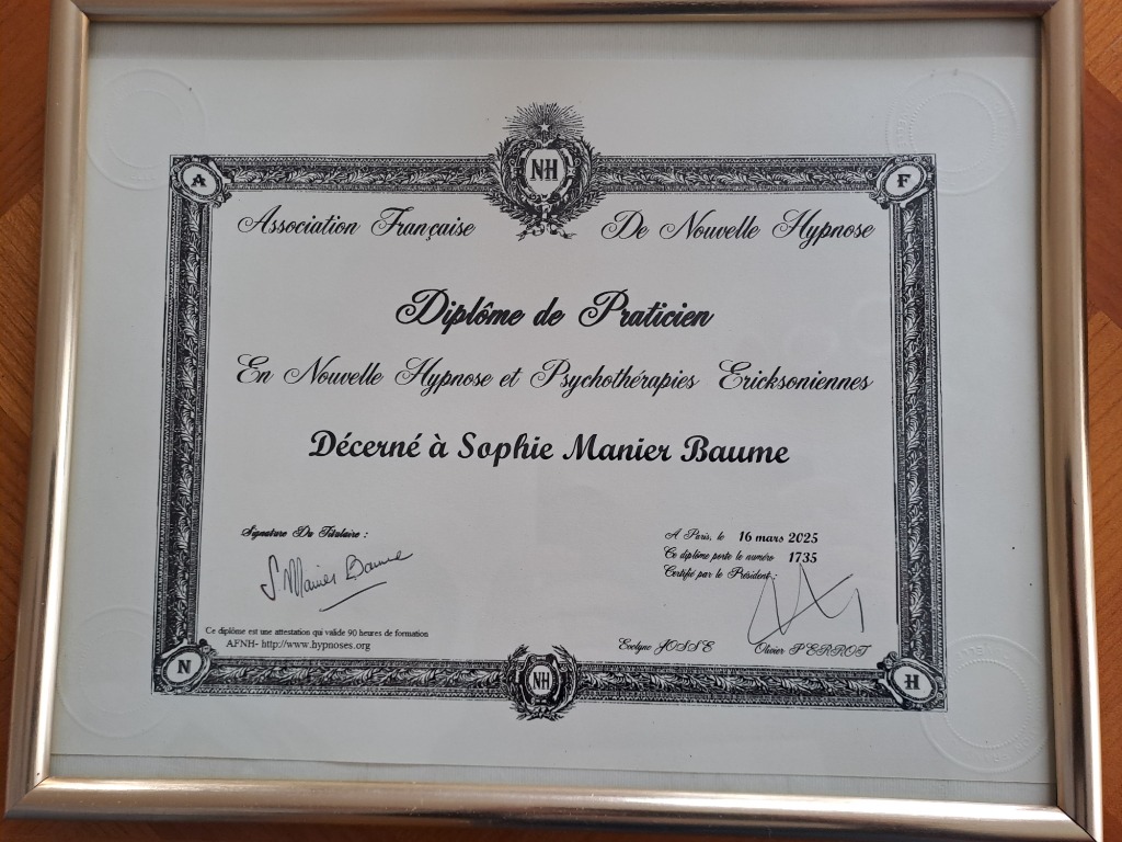 photo diplome MANIER BAUME Sophie