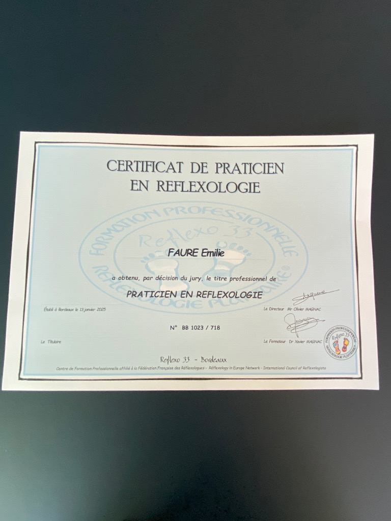 photo diplome Emilie Faure 