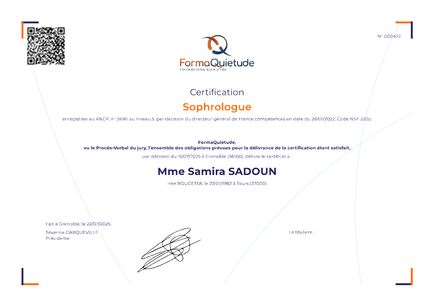 photo diplome Samira Sadoun