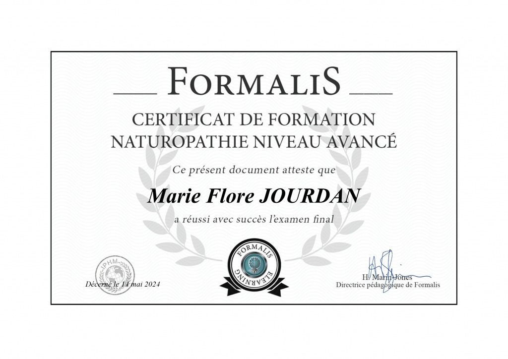 photo diplome Marie Flore Jourdan
