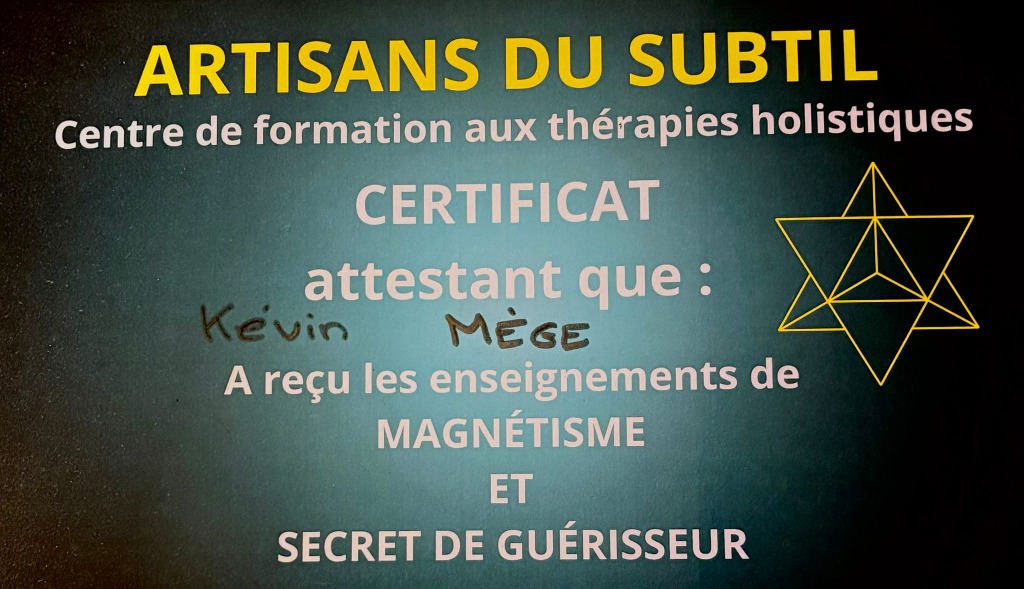 photo diplome Kévin Mège