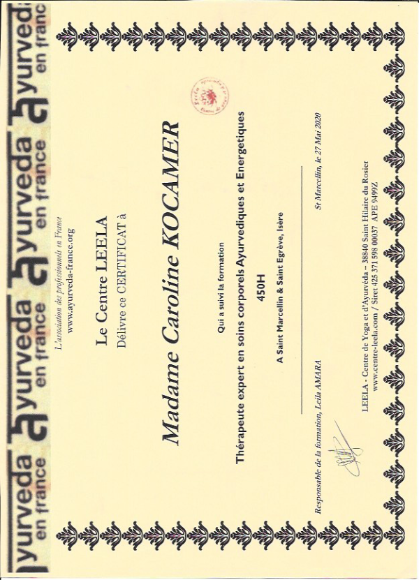 photo diplome Caroline Kocamer